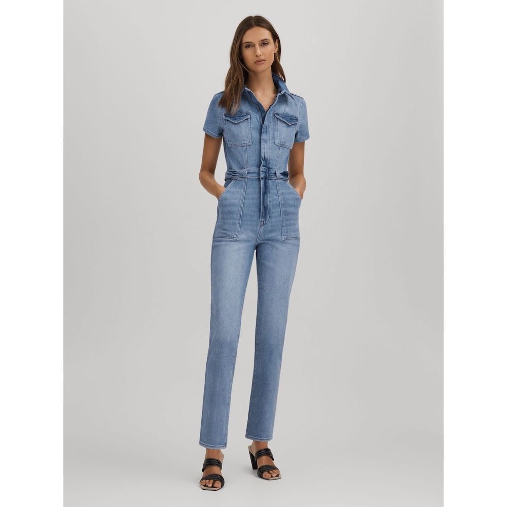 Good American‎ Denim Skinny Jumpsuit Size XS